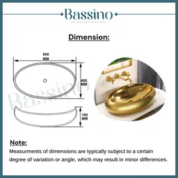 Bassino Art Wash Basin Countertop, Tabletop Ceramic Bathroom Sink/Basin EU-028 Table Top Basin image 5