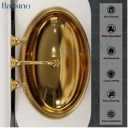 Bassino Art Wash Basin Countertop, Tabletop Ceramic Bathroom Sink/Basin EU-028 Table Top Basin image 3