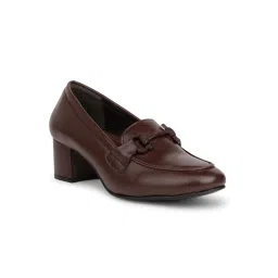 Bata Brown Women's Pump Heels-picture-23