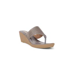 Bata Grey Women Wedge Sandals-picture-11