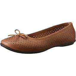 bata Laser DIP Beige Casual Slipon Round Toe Ballerina Shoes Flat & Low HH 0-25 MM for Women-picture-34