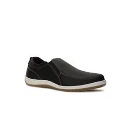Bata Men Black Slip-On Sneakers-picture-30