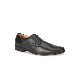 Bata Men Black Solid Leather Formal Derbys-picture-22