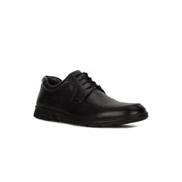 Bata Men Black Solid Leather Formal Derbys-picture-37
