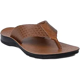 bata Men Casual flip flop thong slipper - Tan-picture-19