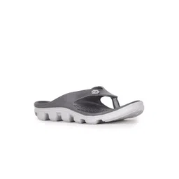Bata Men Grey & White Solid Thong Flip Flops-picture-32
