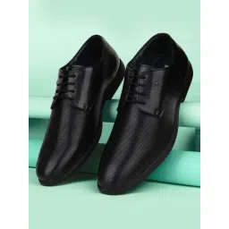 Bata Men's Black Derby Shoes-picture-22