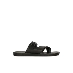 Bata Men's Black Toe Ring Sandals-picture-27