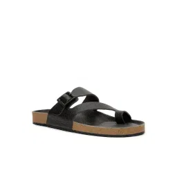 Bata Men's Black Toe Ring Sandals-picture-29