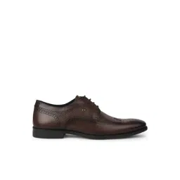 Bata Men's Brown Derby Shoes-picture-14