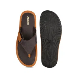 Bata Men's Brown Thong Sandals image 3