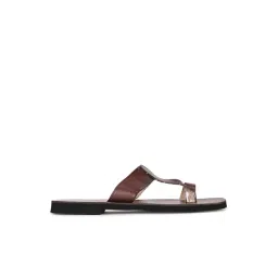 Bata Men's Brown Toe Ring Sandals-picture-30