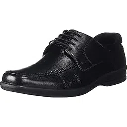 bata Mens New Dune LACE Black Leather Formal Shoes-picture-22