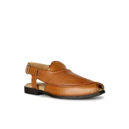 Bata Men's PESHAWARI Tan Back Strap Sandals-picture-36