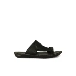 Bata Men's Pitch Black Toe Ring Sandals-picture-13