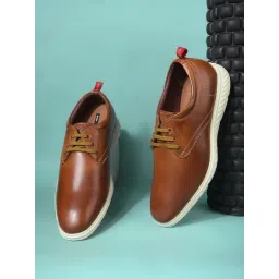 Bata Men's Tan Derby Shoes-picture-26