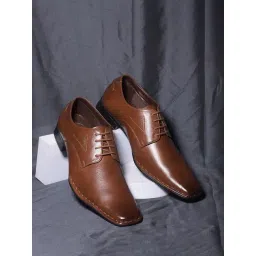 Bata Men's Tan Derby Shoes-picture-30
