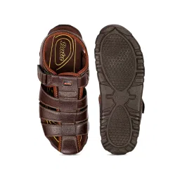Bata Men's VICTOR E Brown Fisherman Sandals image 3