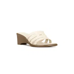 Bata Off White Women Slip-On Heels-picture-33