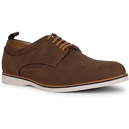 bata Red Label 8213 Jack Nubuck - Tan Casual Lace-Up Derby Shoes for Men-picture-26