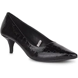 bata Red Label Women's Casual Pump Shoes - Black-picture-49