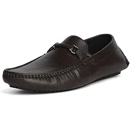 bata Red Label, ZALTAN,Brown Men's Loafer Shoes-picture-13