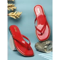 Bata Red Womens Flats-picture-26