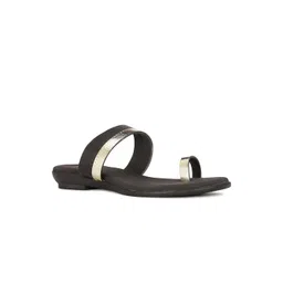 Bata Textured One Toe Flats-picture-38