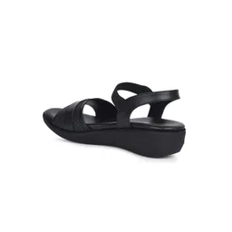 Bata Textured PU Wedge Sandals image 2