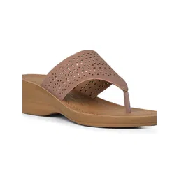 Bata Women Laser Cuts Wedge Heel Sandals image 2