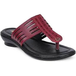 bata Women Thong Slippers - Maroon (3UK)-picture-10
