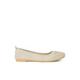 Bata Women's Beige Flat Ballets-picture-33
