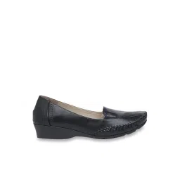 Bata Women's Black Wedge Pumps-picture-48