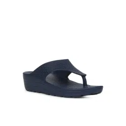 Bata Women's Blue Thong Wedges-picture-18