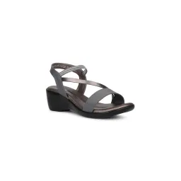 Bata Women's Casual Grey Wedges Sandals-picture-23