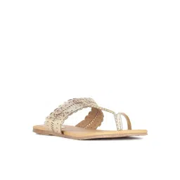 Bata Women's EVE E 23 Gold Toe Ring Sandals-picture-27