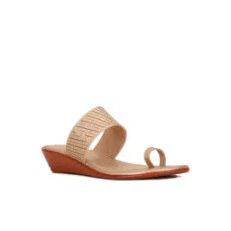 Bata Women's Gold Toe Ring Sandals-picture-31