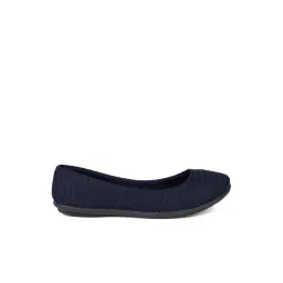 Bata Women's Navy Flat Ballets-picture-21