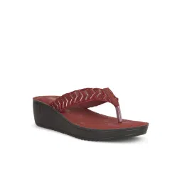 Bata Women's PATTY Red Thong Wedges-picture-11