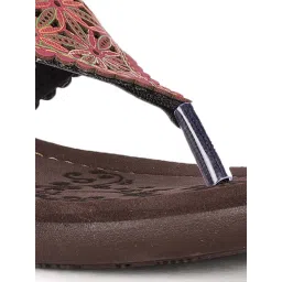 Bata Women's Pink Thong Wedges image 4