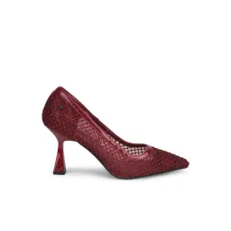 Bata Women's Red Pump Shoes-picture-30