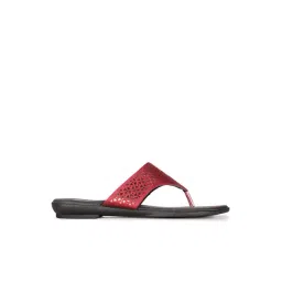 Bata Women's Red Thong Sandals-picture-31