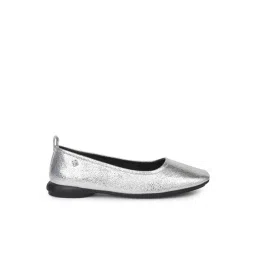 Bata Women's Silver Ballerina Shoes-picture-18