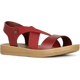 bata Women's Slip-on Sandal - MAROON (6 UK) (5615506)-picture-49