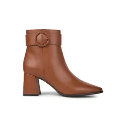 Bata Women's Tan Casual Booties-picture-43