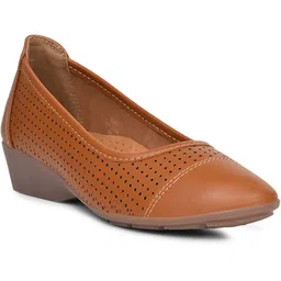 Bata Women's Wedge Heel Ballerina | Stylish & Comfortable Casual Slip-On Style Bellies For Women-picture-20