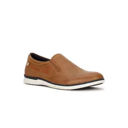 bata comfit Bata Men Tan Perforations Slip-On Casual Shoes-picture-37