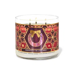 Bath & Body Works Frosted Cranberry 3-Wick Scented Candle 411G-picture-19