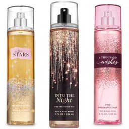 bath and body works IN THE STAR, IN TO THE NIGHT, A THOUSAND WISHES FRAGRANCE BODY MIST PACK OF 3 Body Mist-For Women-picture-22