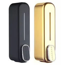 Black & Gold 350 ML Plastic Liquid Soap Dispenser By Bath Guru-picture-17